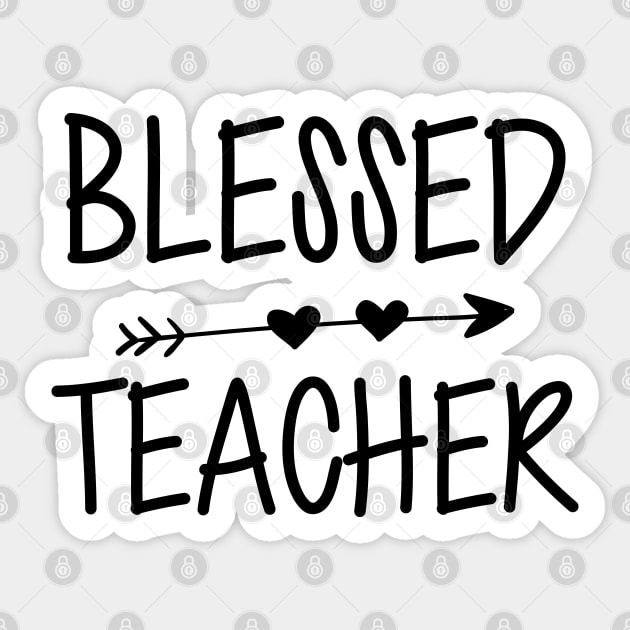 Teacher - Blessed Teacher Sticker by KC Happy Shop